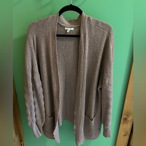 Maurice’s knit cardigan in a pink/mauve color